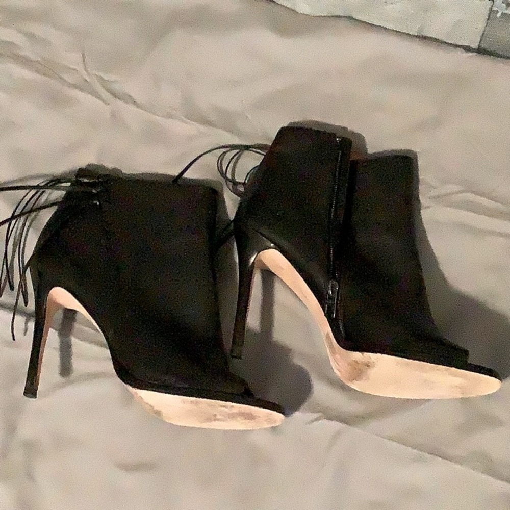Coach open toe booties - size 7.5
